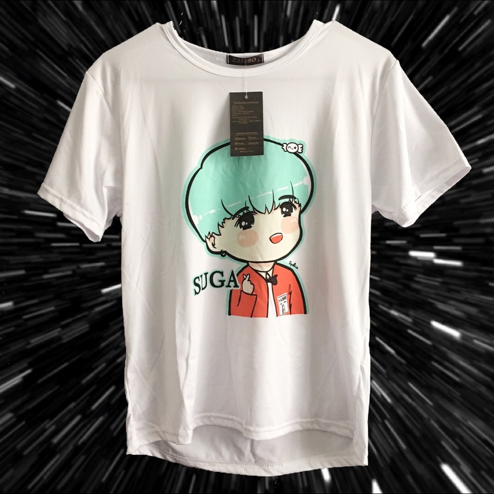 SOLD NWT Kpop BTS Suga Tee TShirt Kawaii
